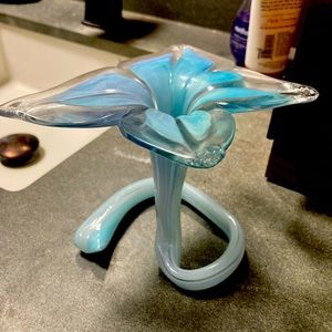 Beautiful blown glass bud, vase